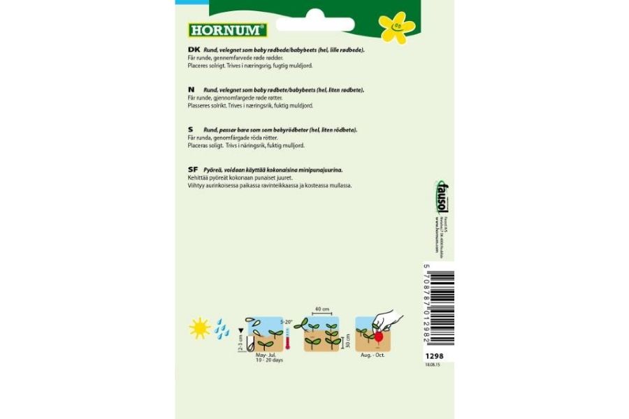 Rødbete 'Moulin Rouge' – Perfekt til Baby Rødbeter