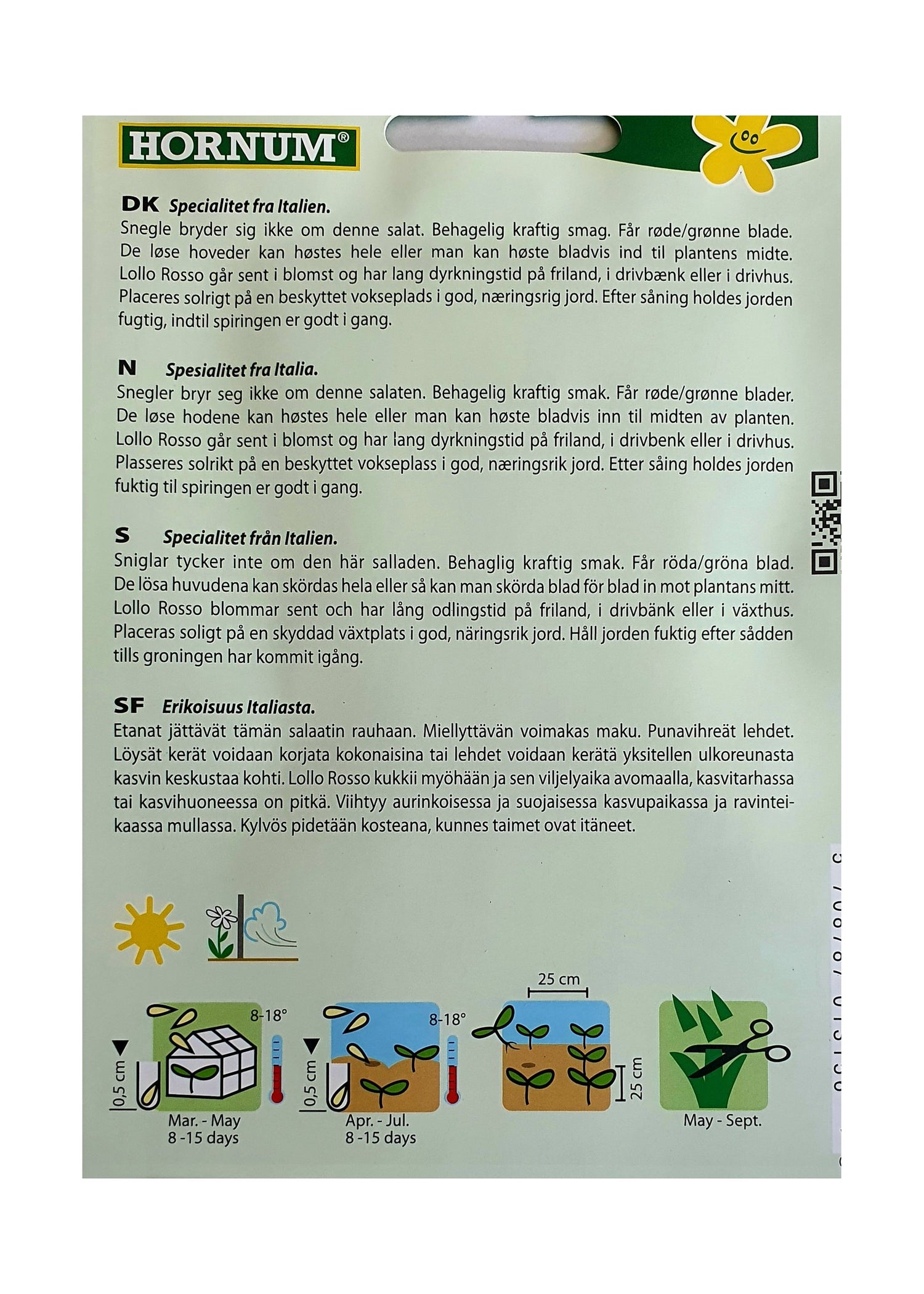 Salat Plukk Lollo Rossa