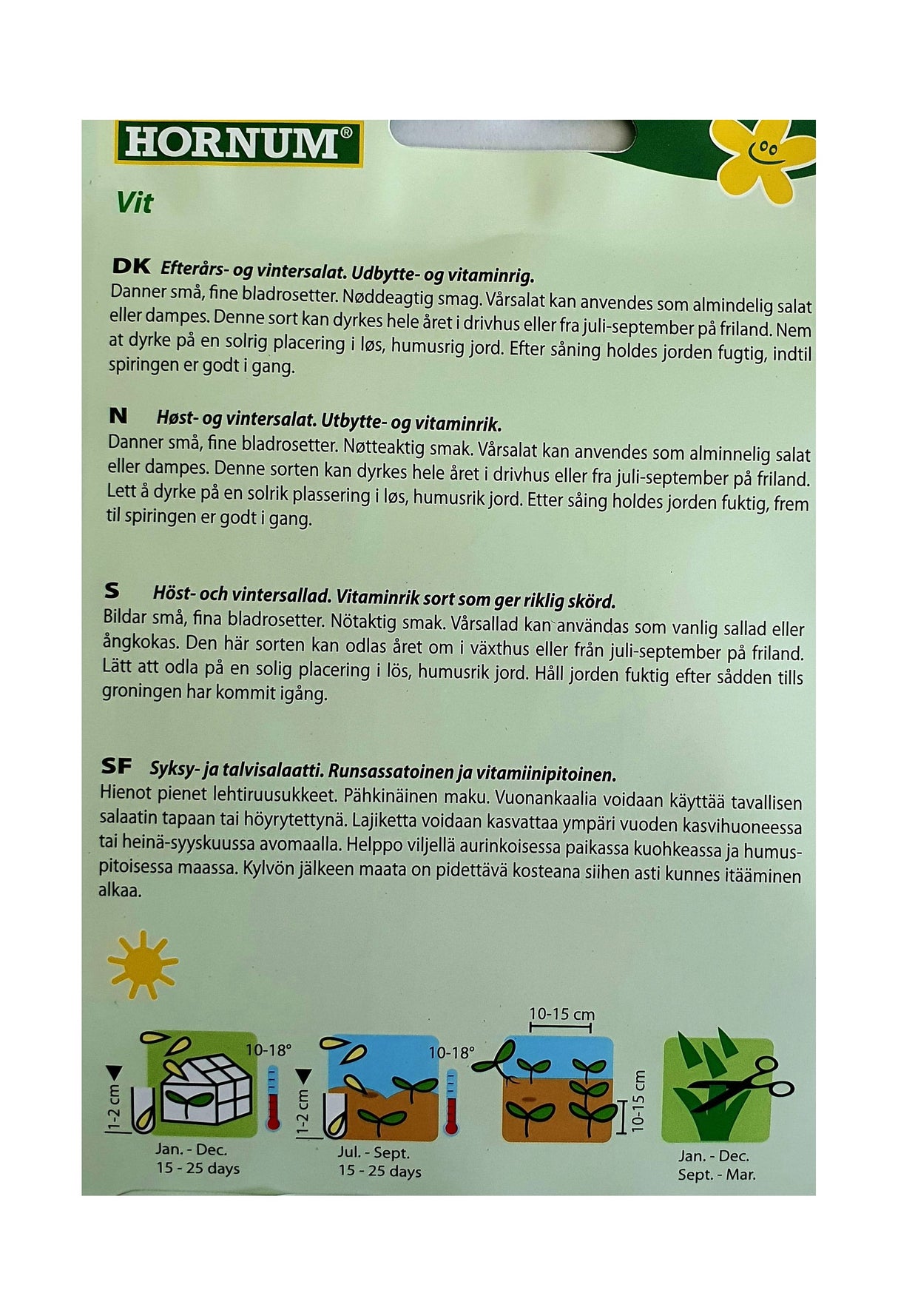 Salat Vår Vit, ØKOLOGISK