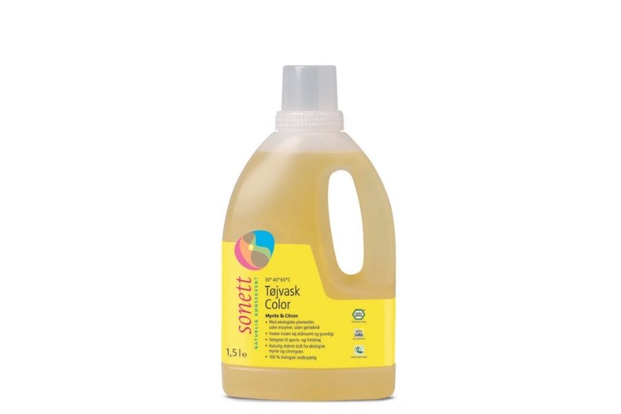 Vaskemiddel, mynte & sitron, 1,5 l, økologisk, Sonett