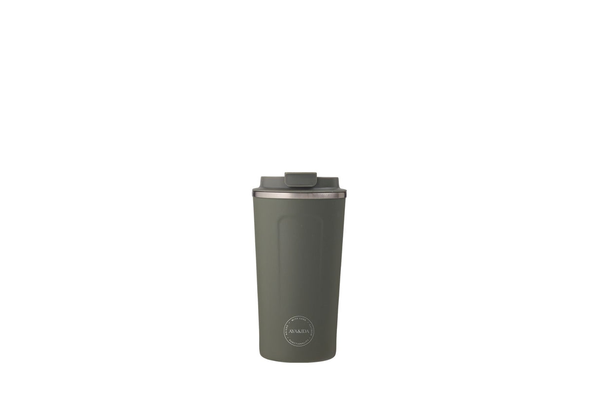 AYA&IDA CUP2GO 500 ml – Tropisk Grønn | Termokopp i rustfritt stål