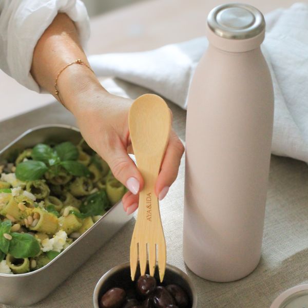 AYA&IDA Drikkeflaske – Soft Rose 750 ml – stilren og holdbar termoflaske