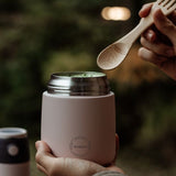 AYA&IDA Food’ie – Soft Rose 500 ml – smart matbeholder i rustfritt stål