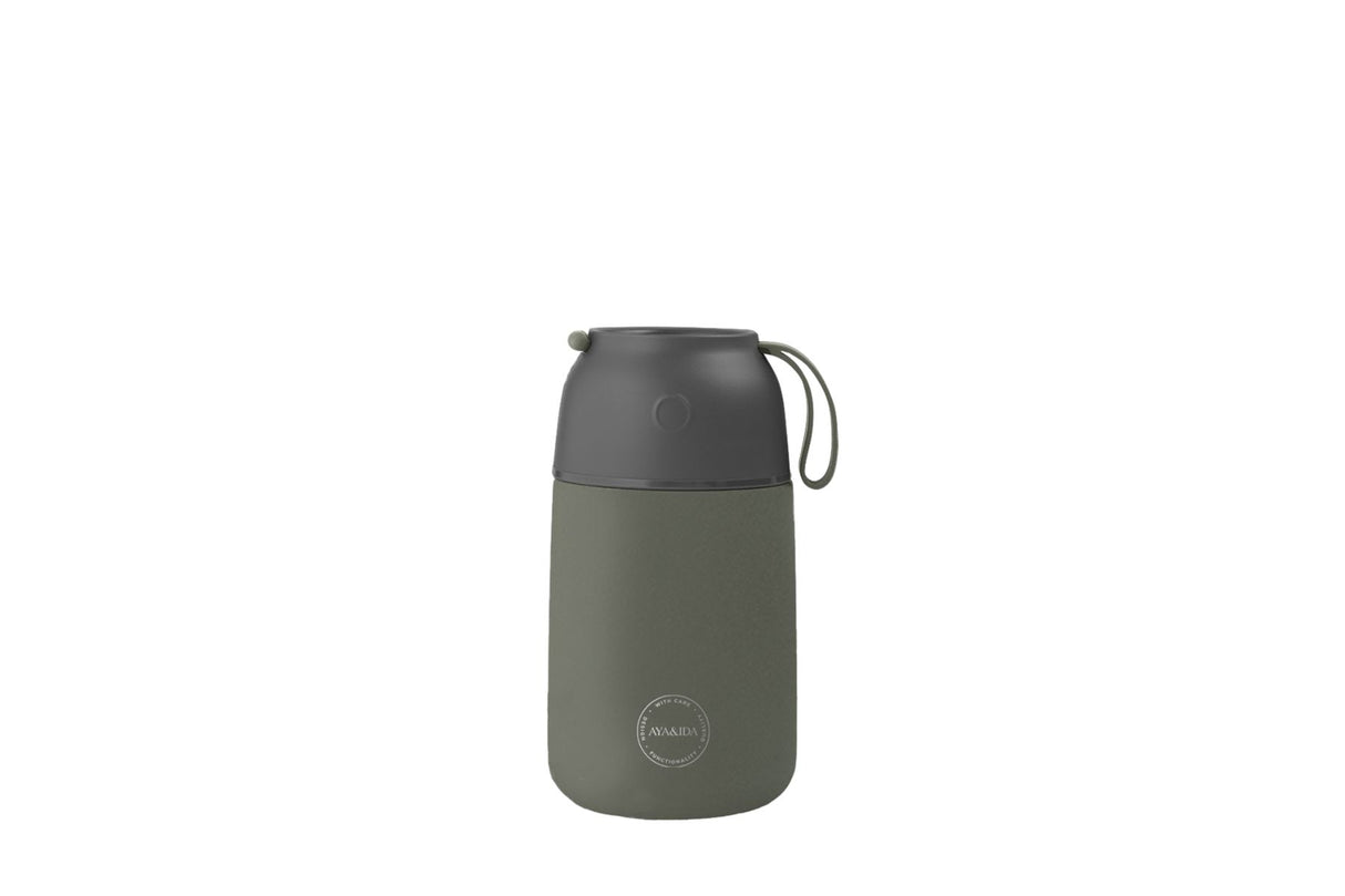 AYA&IDA Lunchbox Food’ie 700 ml – Tropisk Grønn | Termomatboks i rustfritt stål