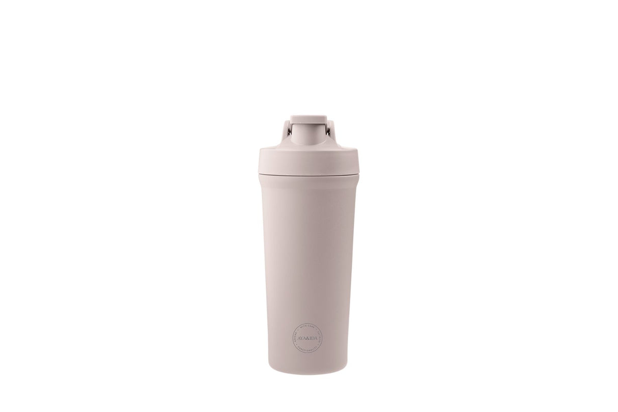 AYA&IDA Shakerflaske 750 ml – Soft Rose | Sportsflaske og proteinshaker i rustfritt stål