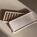 AYA&IDA Ice Cube Tray – Cream Beige – fleksibel isbitform i silikon