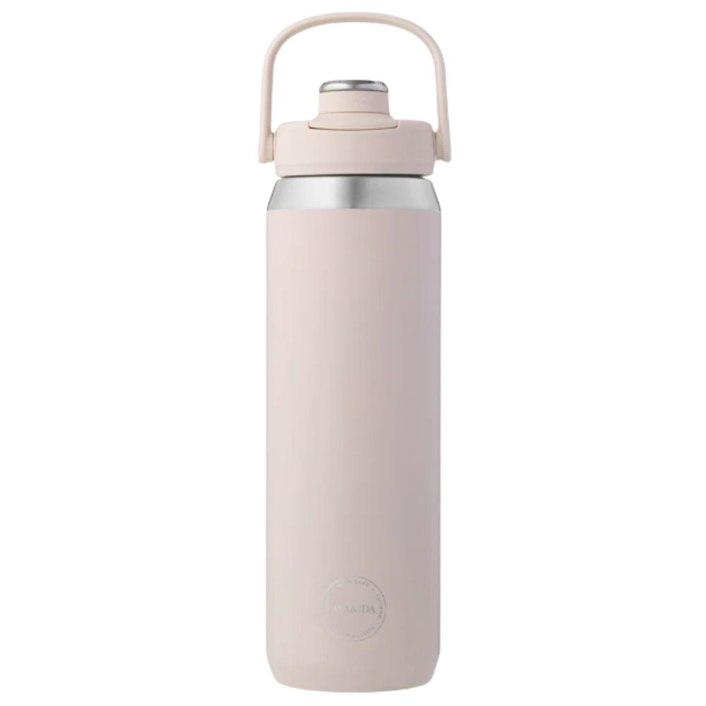 AYA&IDA Sports Bottle 700 ml i Soft Rose med bærehåndtak og skrukork
