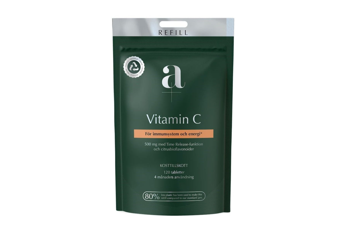 A+ Vitamin C TR – 120 tabletter i refillpose