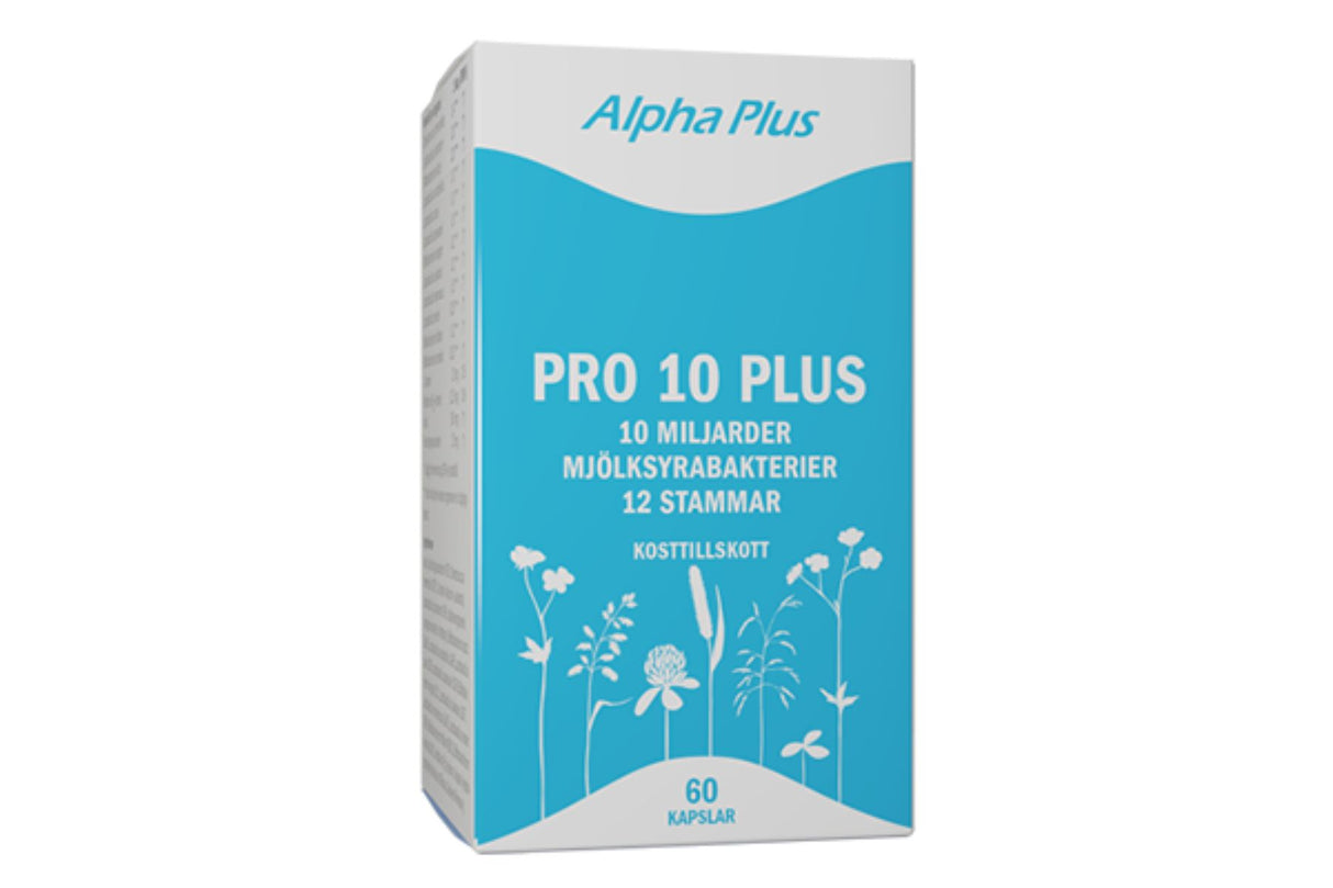 Alpha Plus Pro 10 Plus 60 kapsler – For God Fordøyelse og Immunforsvar