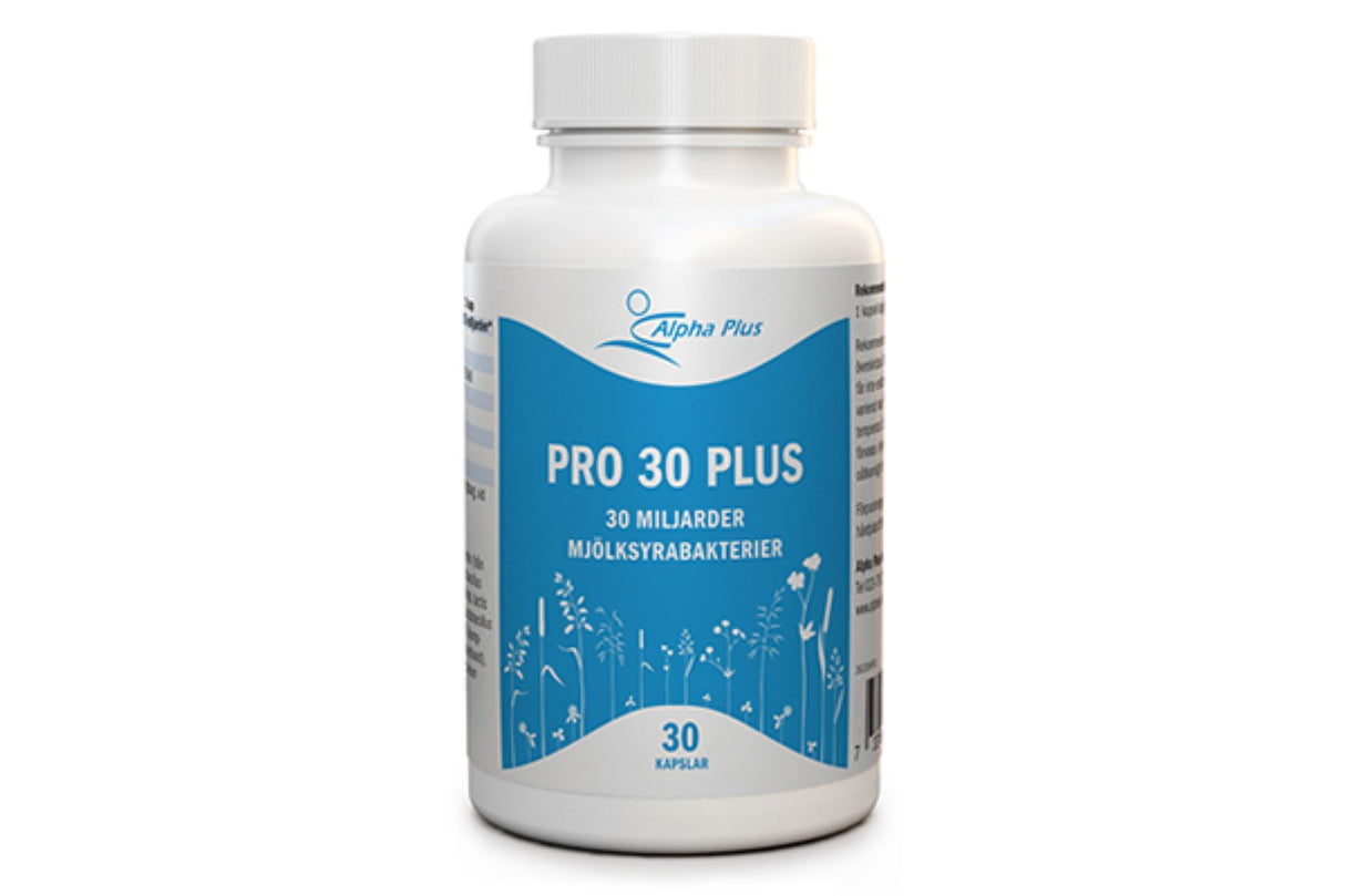 Alpha Plus Pro 30 Plus 30 kapsler – Sterk Probiotika for Tarmhelse