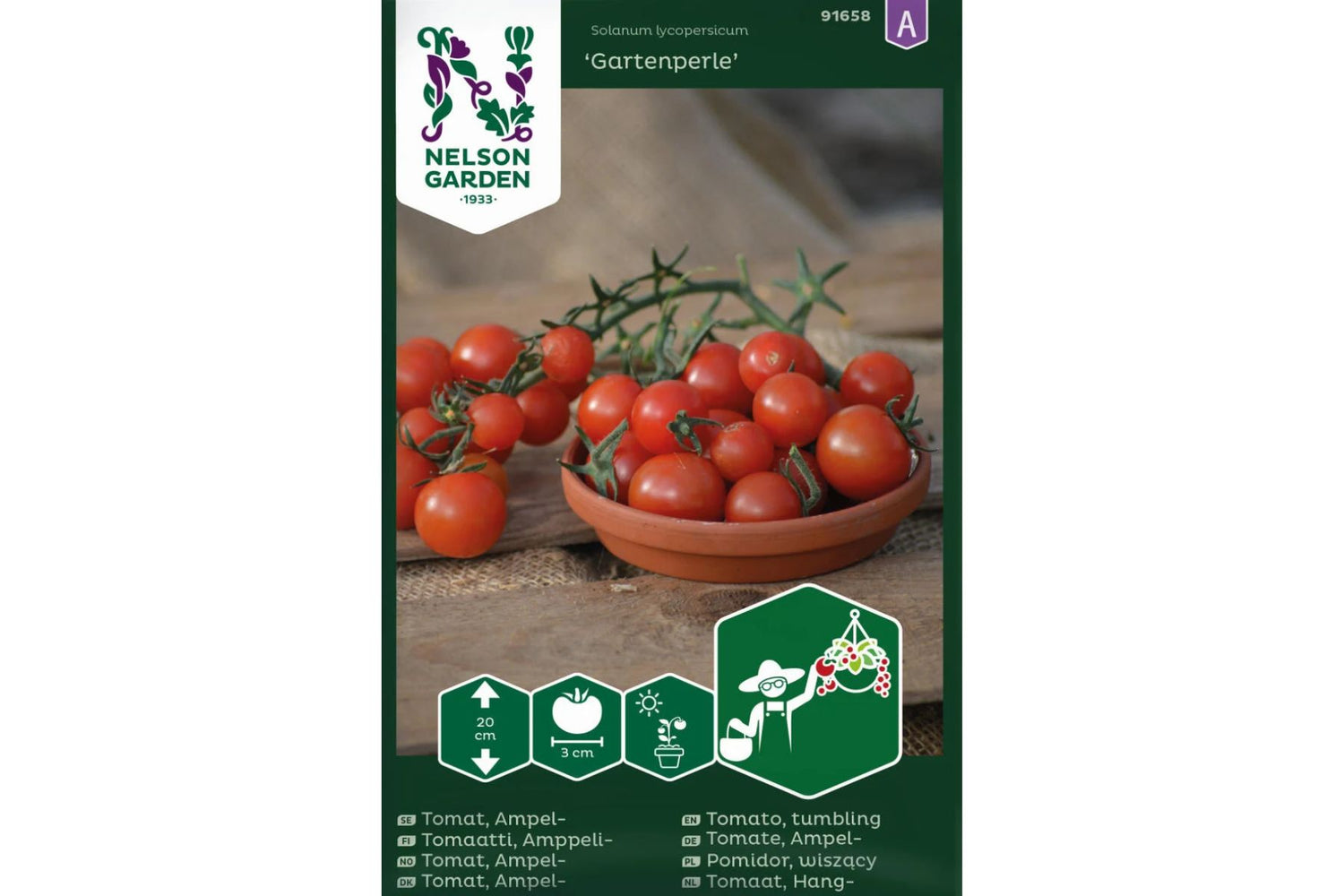 Ampeltomat 'Gartenperle' – Vakker og Produktiv Hageperle