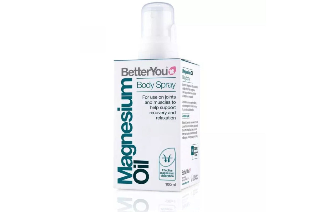 Better You Magnesium Spray Original 100 ml – Naturlig lindring av muskelspenninger og kramper