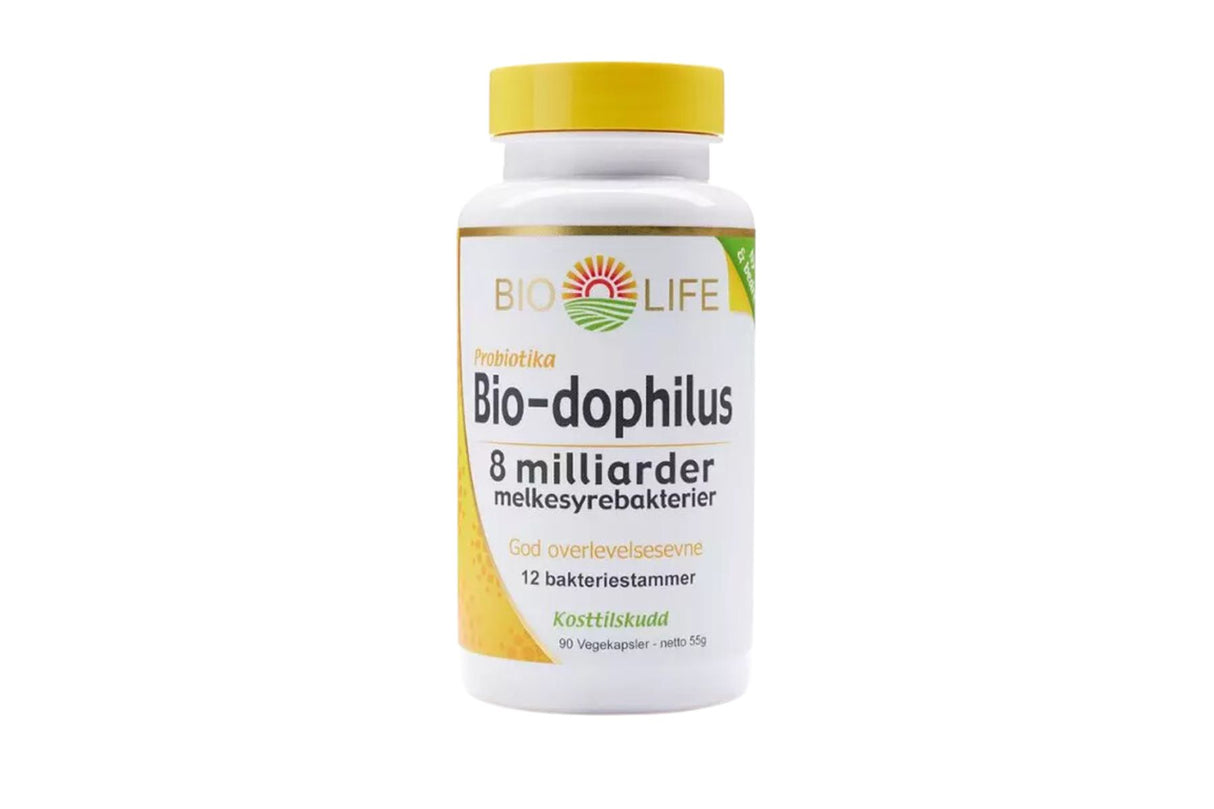 Bio-Life Bio-Dophilus 90 kapsler – 8 Milliarder Aktive Melkesyrebakterier