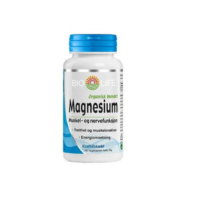Bio-Life Magnesium | 60 kapsler – Fire typer magnesium for muskler, energi og balanse