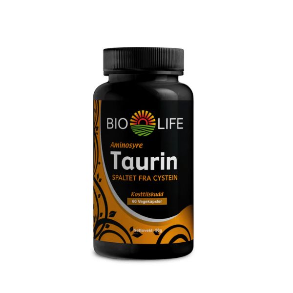 Bio-Life Taurin | 60 kapsler – Aminosyre for hjerne, syn og fordøyelse