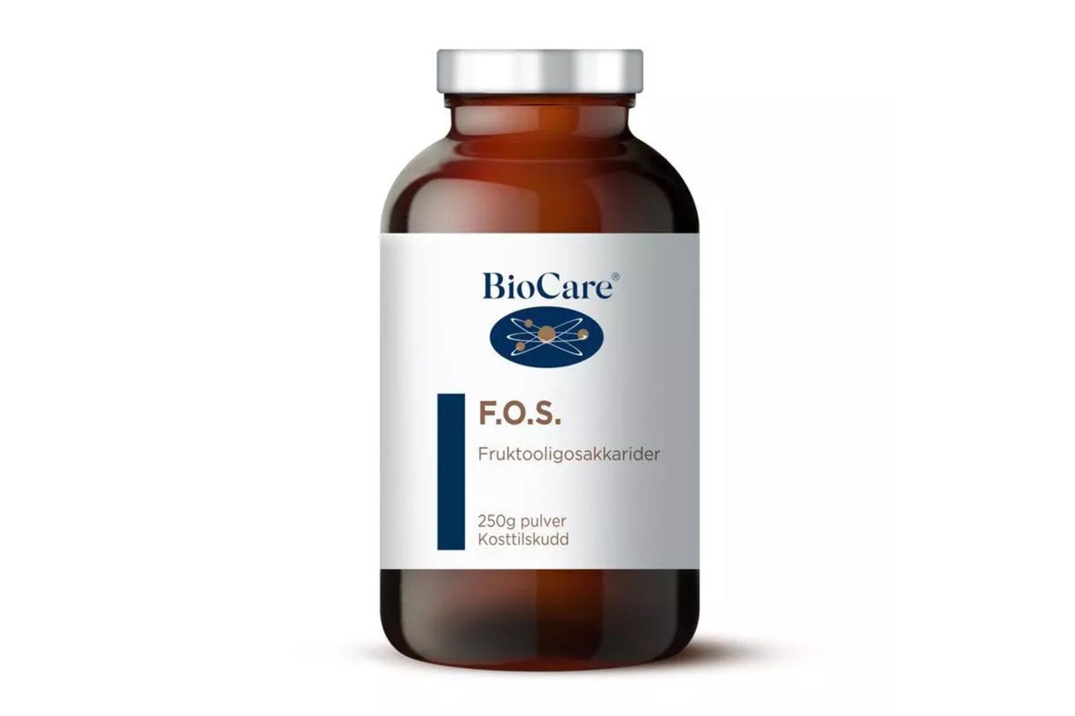 BioCare F.O.S. Pulver – Naturlig Prebiotika for Tarmhelse (250 g)