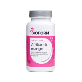 Bioform Afrikansk Mango 60 kapsler med grønn te og chilipepper