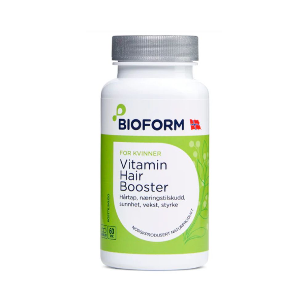Bioform Hair Vitamin Booster kapsler for kvinner med hårtilskudd