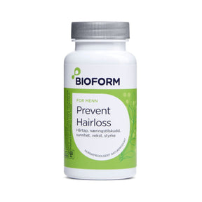 Bioform Prevent Hairloss 60 kapsler med naturlige ingredienser for menn