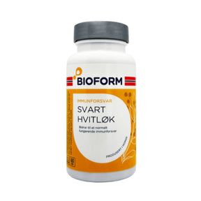 Bioform Svart Hvitløk 60 kapsler med fermentert hvitløk i vegetabilske kapsler