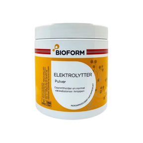 Bioform elektrolytter i pulverform