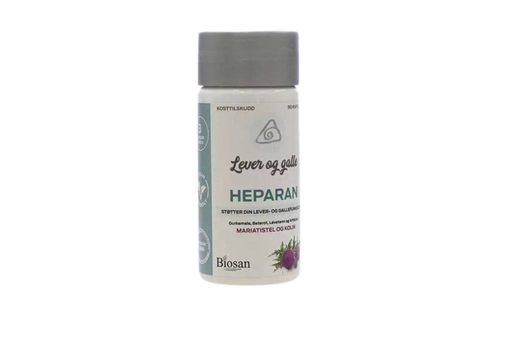 Biosan Heparan 90 kapsler – For normal lever- og gallefunksjon