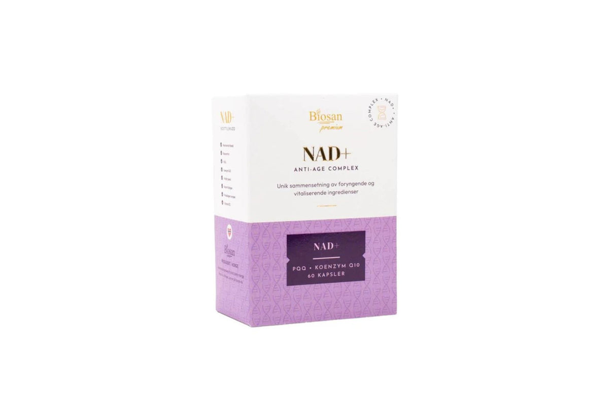 Biosan NAD+ Anti-Age Complex – Hud, energi og vitalitet fra innsiden