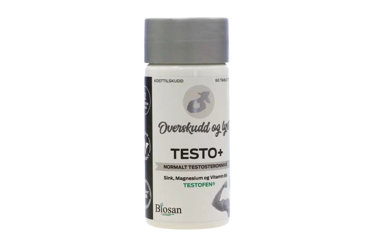 Biosan Testo + – For Normalt Testosteronnivå (60 tabletter)