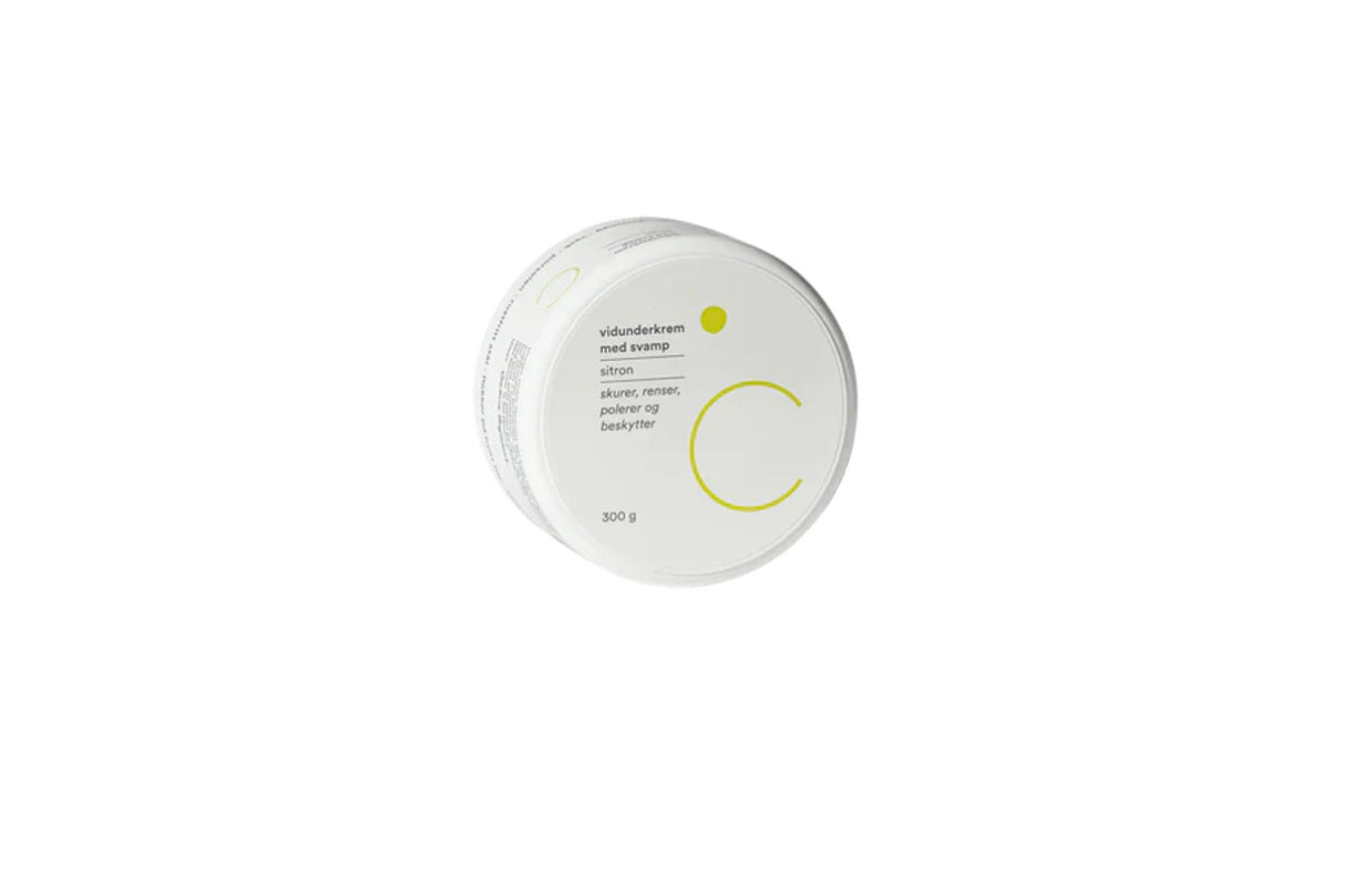 C Soaps Vidunderkrem med svamp – Sitron 300 g – Naturlig skurekrem med frisk duft av sitron