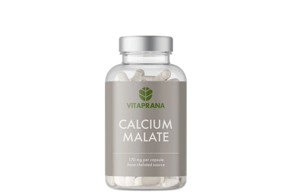 Calcium Malate 100 kapsler – Lettopptakelig Kalsium for Skjelett og Tenner