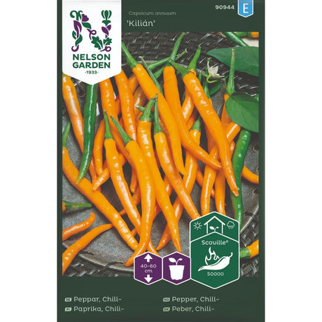 Chilipepper Kilián med oransje frukter