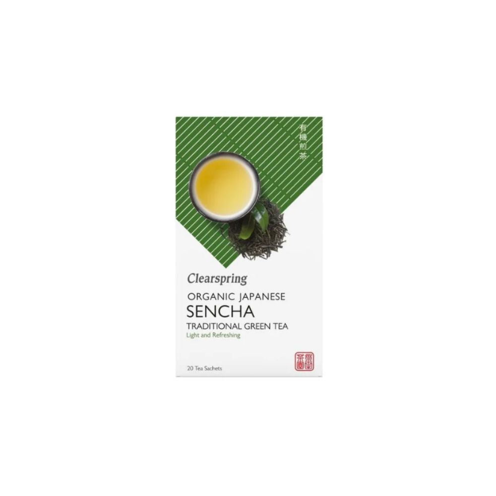 Clearspring Sencha økologisk grønn te med 20 teposer