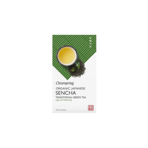 Clearspring Sencha økologisk grønn te med 20 teposer