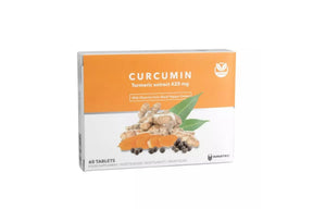 Tabletter med 420 mg curcumin som lindrer muskler og leddsmerter, 60 stk.