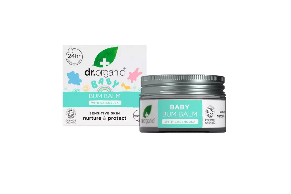 Dr. Organic Calendula Baby Bum Balm 50 ml – Økologisk Beroligende Krem for Babyens Sarte Hud