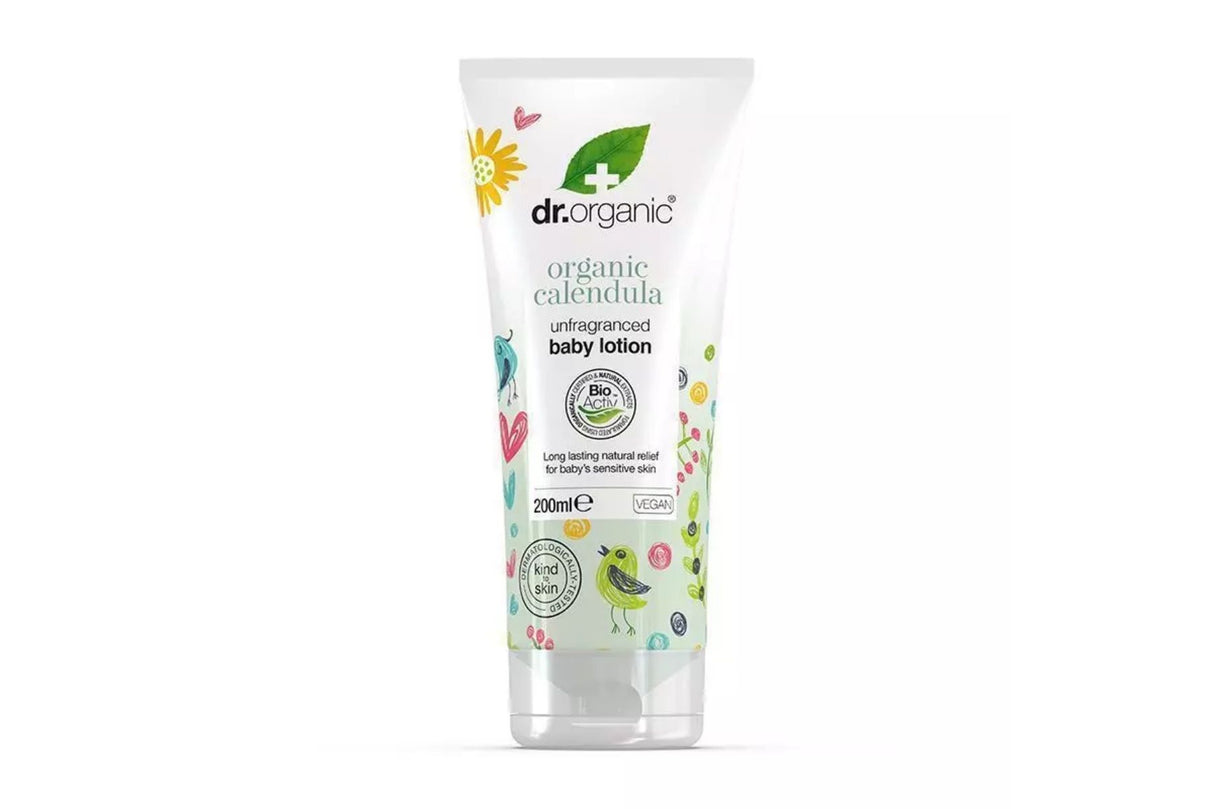 Dr Organic Baby Calendula Body Lotion 200 ml – Mild og uparfymert body lotion for baby