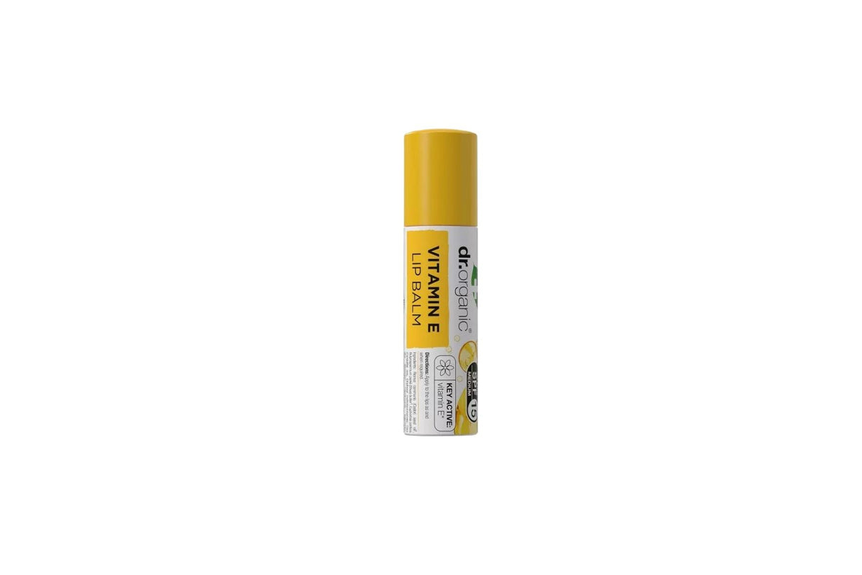 Dr Organic Vitamin E Lip Balm 5,7 ml – Rik og beroligende leppepomade med SPF 15