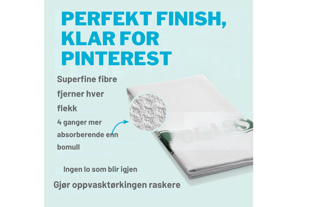 E-cloth Kjøkkenhåndkle for Glass | Superabsorberende og Effektiv Tørking