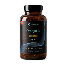 Omega-3 kapsler med EPA, DHA, vitamin D3 og K2