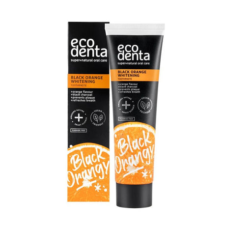 Ecodenta Whitening tannkrem med appelsinsmak uten fluor i tube 100 ml