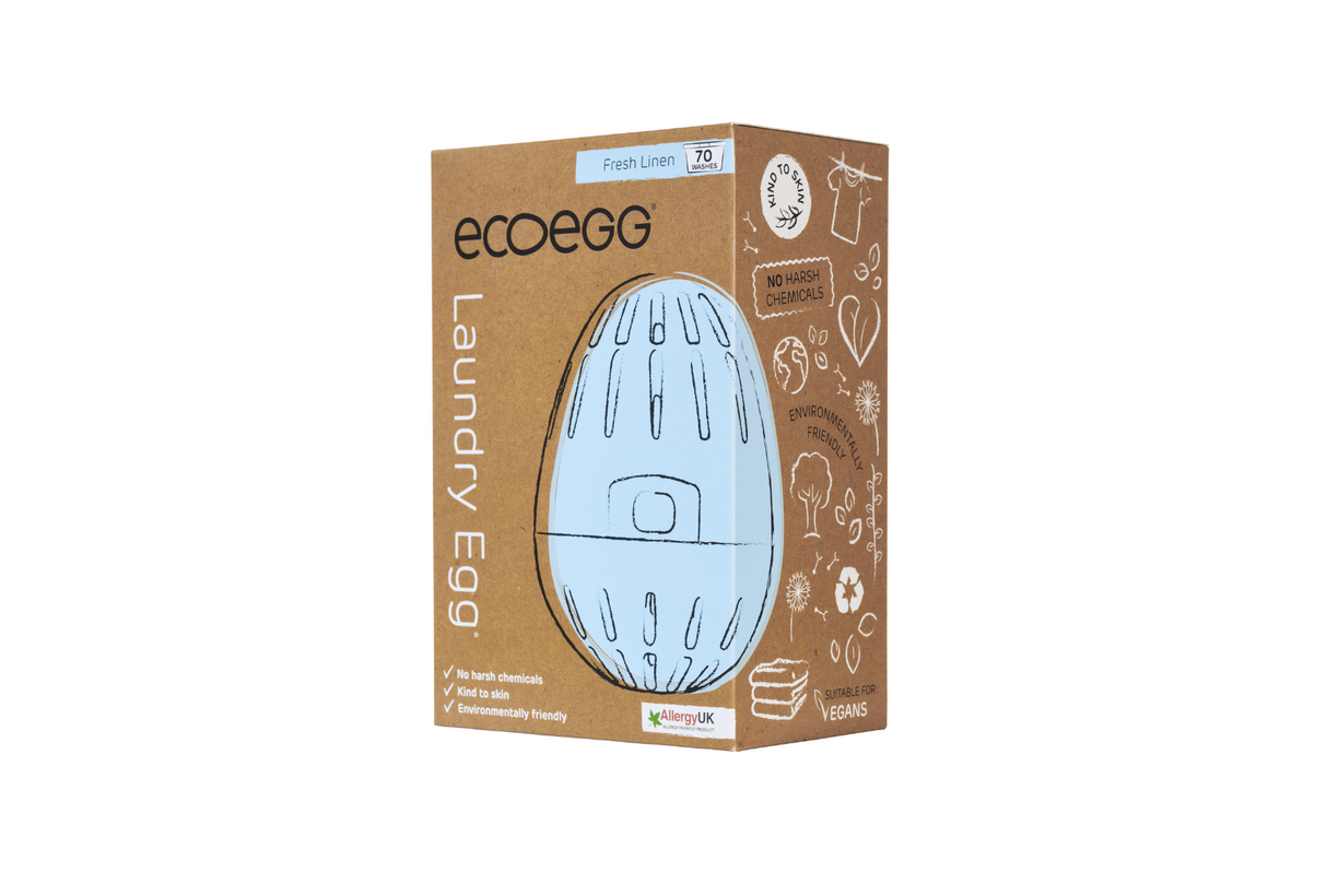 Ecoegg Vaskeegg Startpakke 70 Vask (Fresh Linen) | Rimelig, Skånsom og Miljøvennlig Klesvask