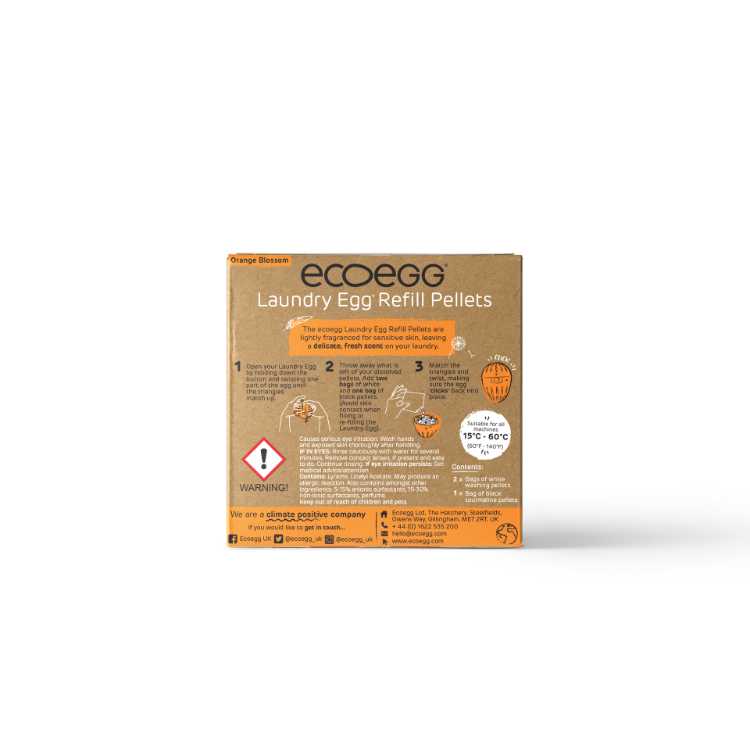 Ecoegg refill Orange Blossom 50 vask – miljøvennlig påfyll til vaskeegg