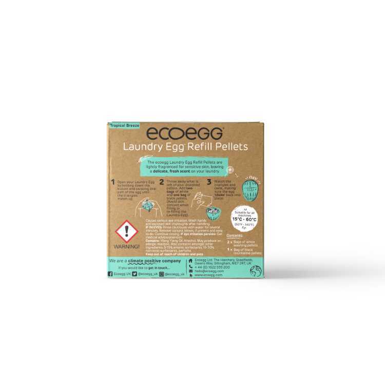 Ecoegg refill Tropical Breeze 50 vask – miljøvennlig påfyll til vaskeegg