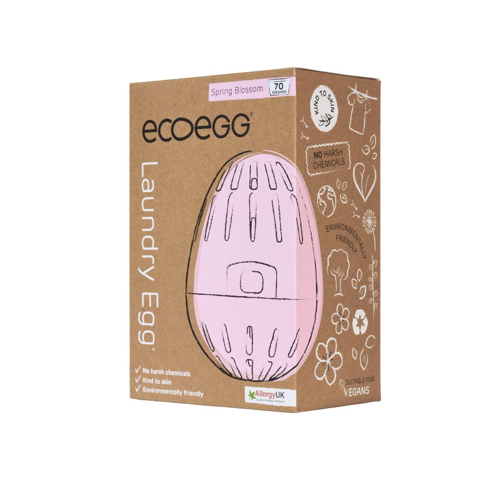 Ecoegg vaskeegg startpakke Spring Blossom 70 vask – miljøvennlig vaskemiddel uten kjemikalier