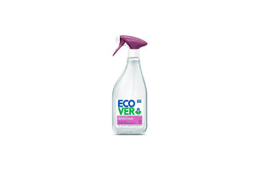 Sprayflaske med Ecover kalkfjerner til bad og kjøkken.