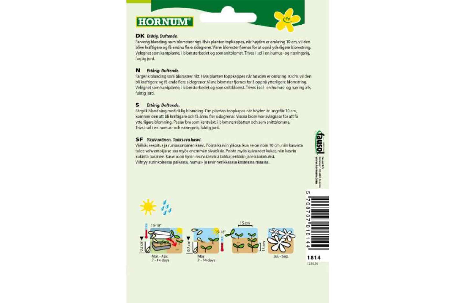 Floks, Blanding, Sommer