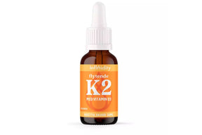 Flytende vitamin K2 og D3 i dråpeflaske for daglig bruk