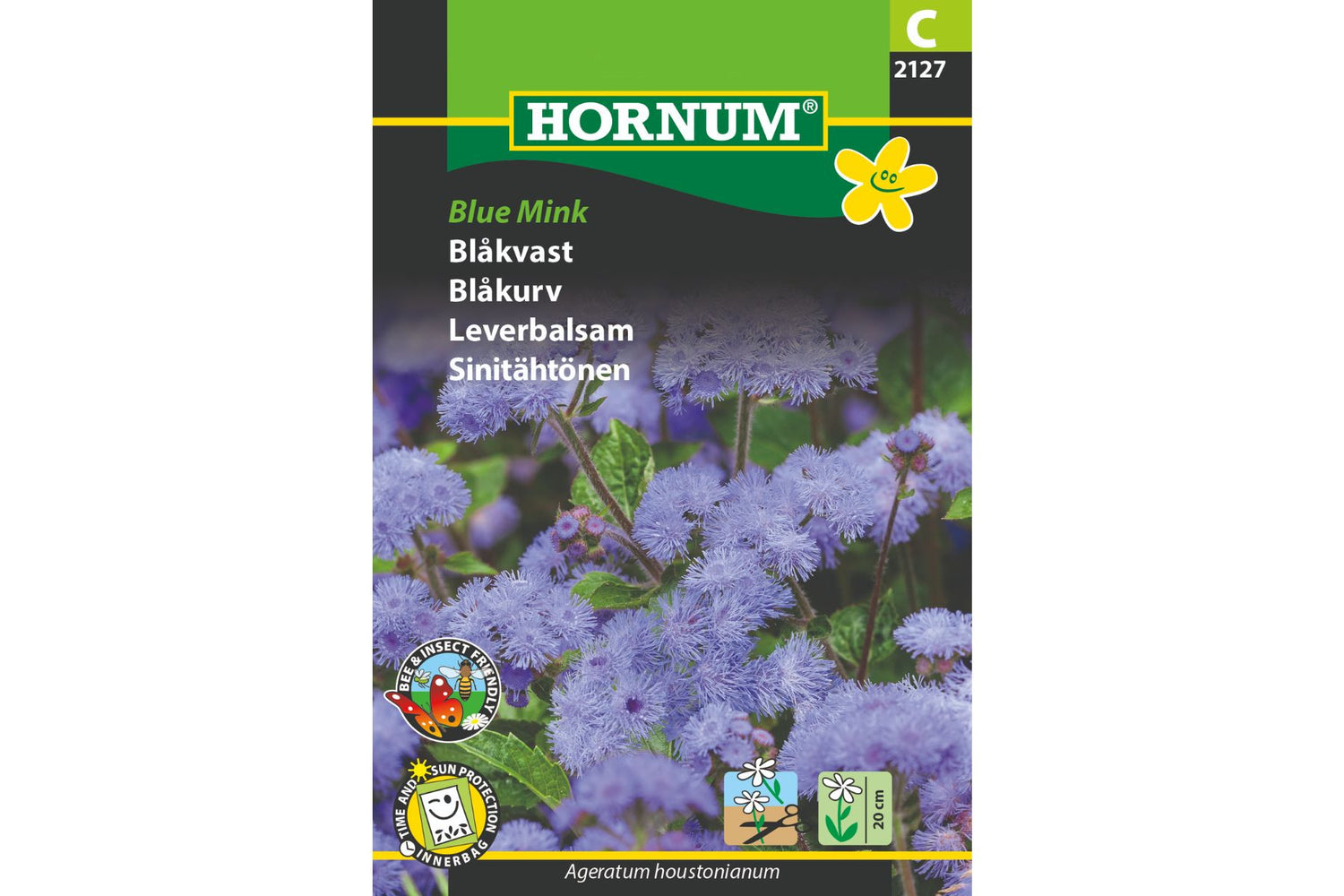 Frø Blåkurv ‘Blue Mink’ – Blå Blomsterklaser for Bed og Balkong