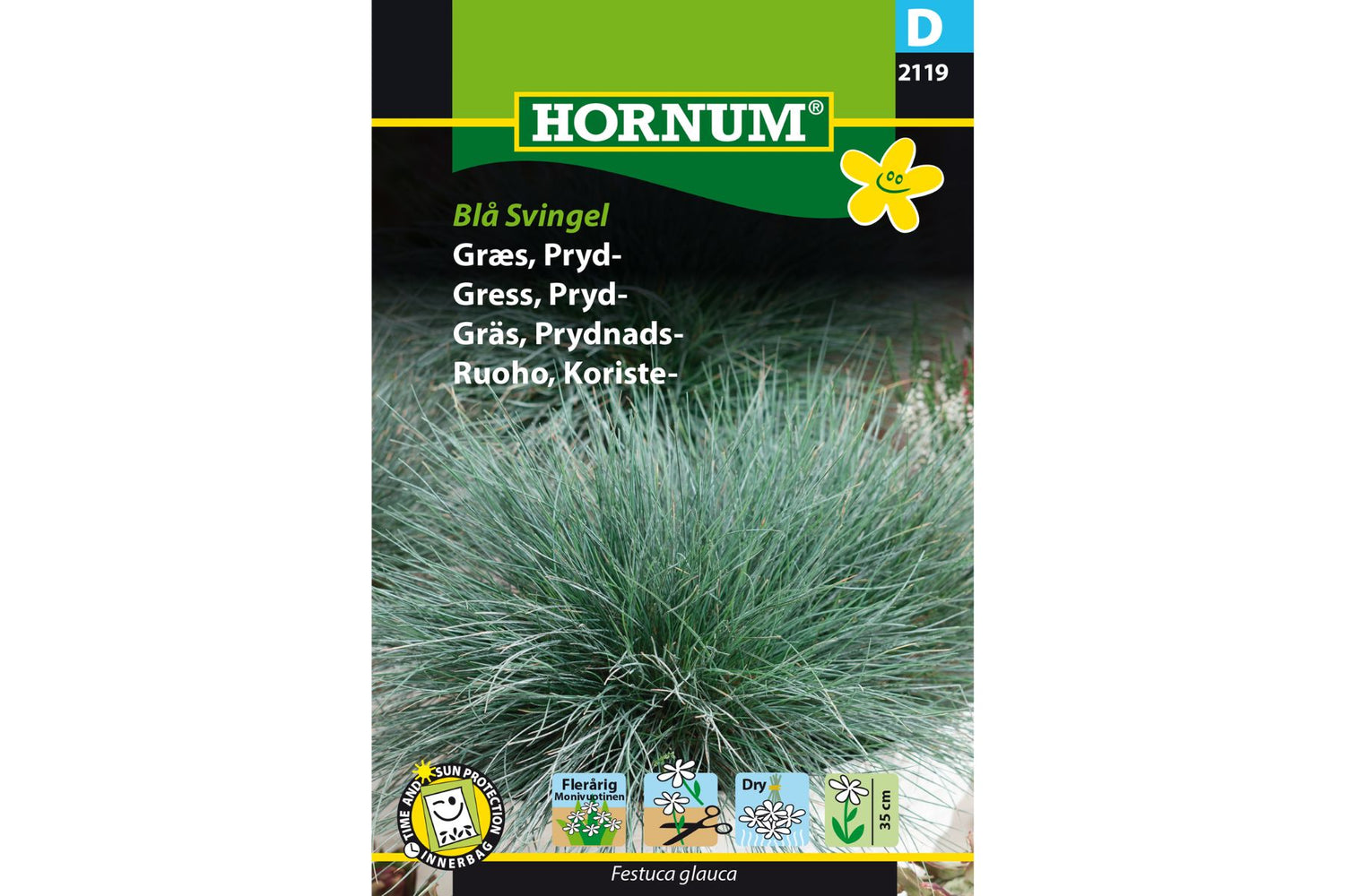 Frø Gress Svingel ‘Blå’ – Blågrått, lavt prydgress