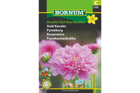 Sart rosa blomsterfrø gir fylte pynteblomster i hagen